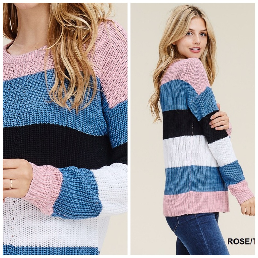 🛍LAST 1! SALE!! Soft Color Block Sweater! - Picture 6 of 6